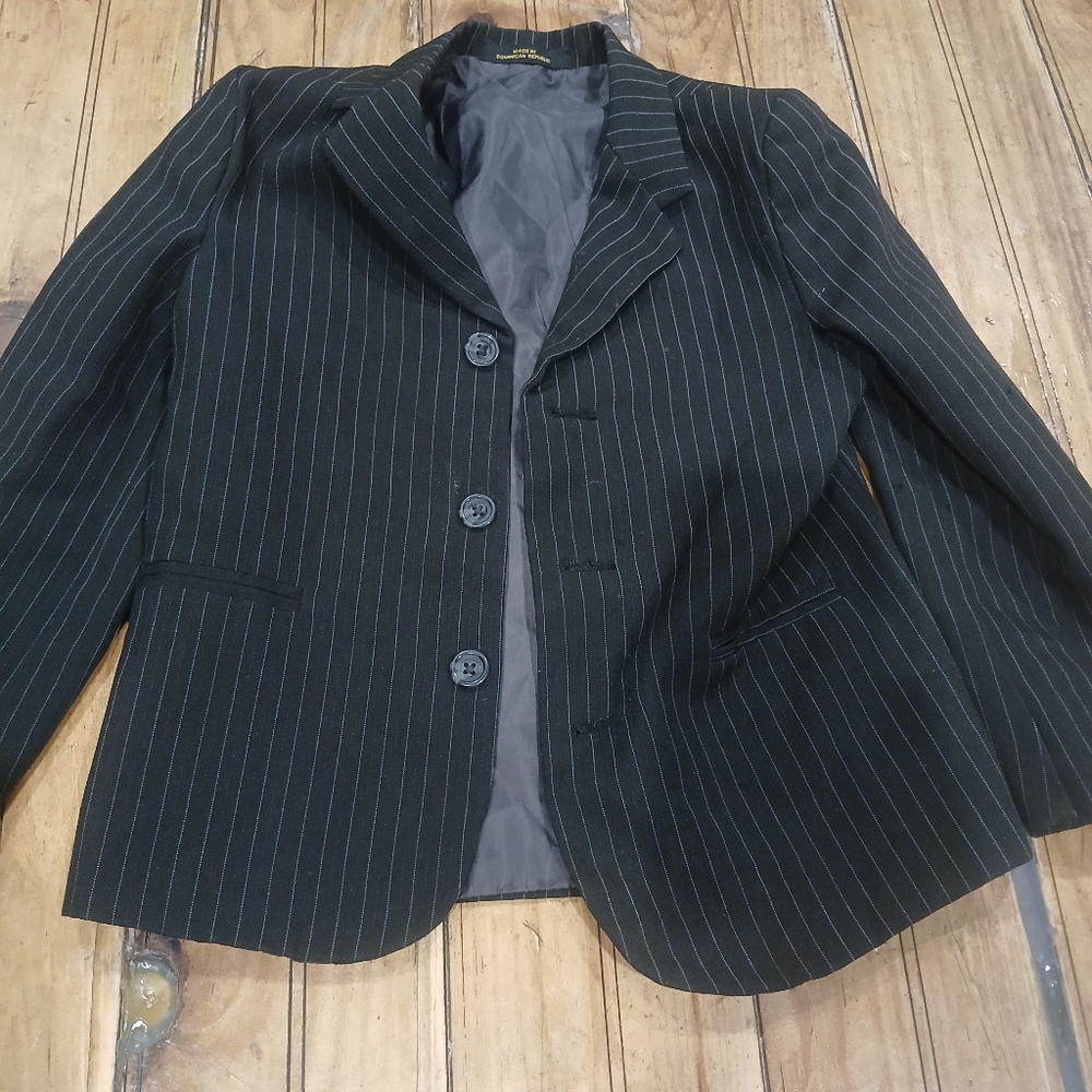 Black Pinstripe KIDS blazer By AMHERST Size 7
